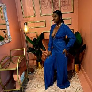Jean Wide leg Jump Suit
